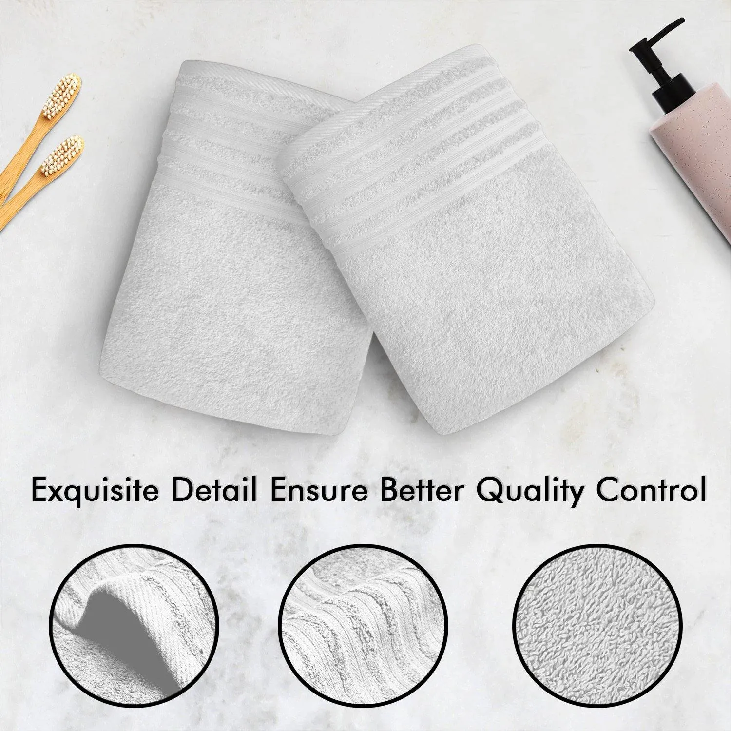 Lavish Touch 100% Cotton 500 GSM Aurelia Towel Set