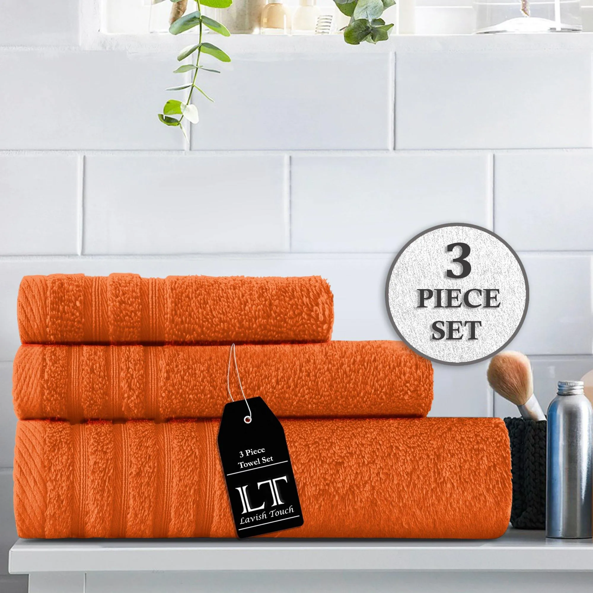 Lavish Touch 100% Cotton 500 GSM Aurelia Towel Set