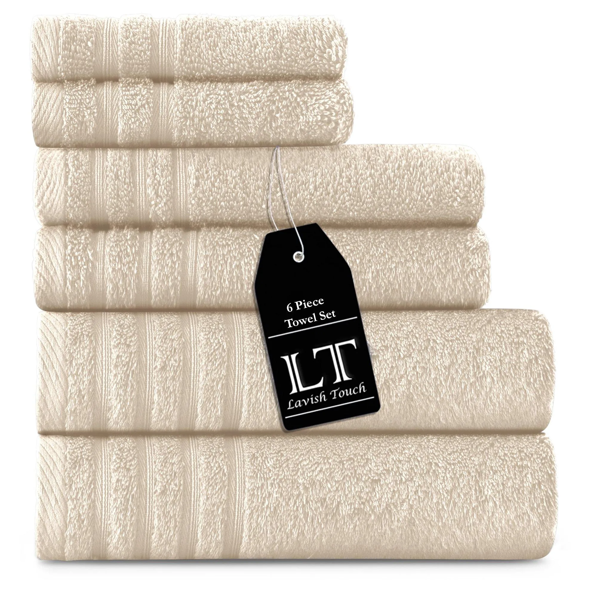 Lavish Touch 100% Cotton 500 GSM Aurelia Towel Set