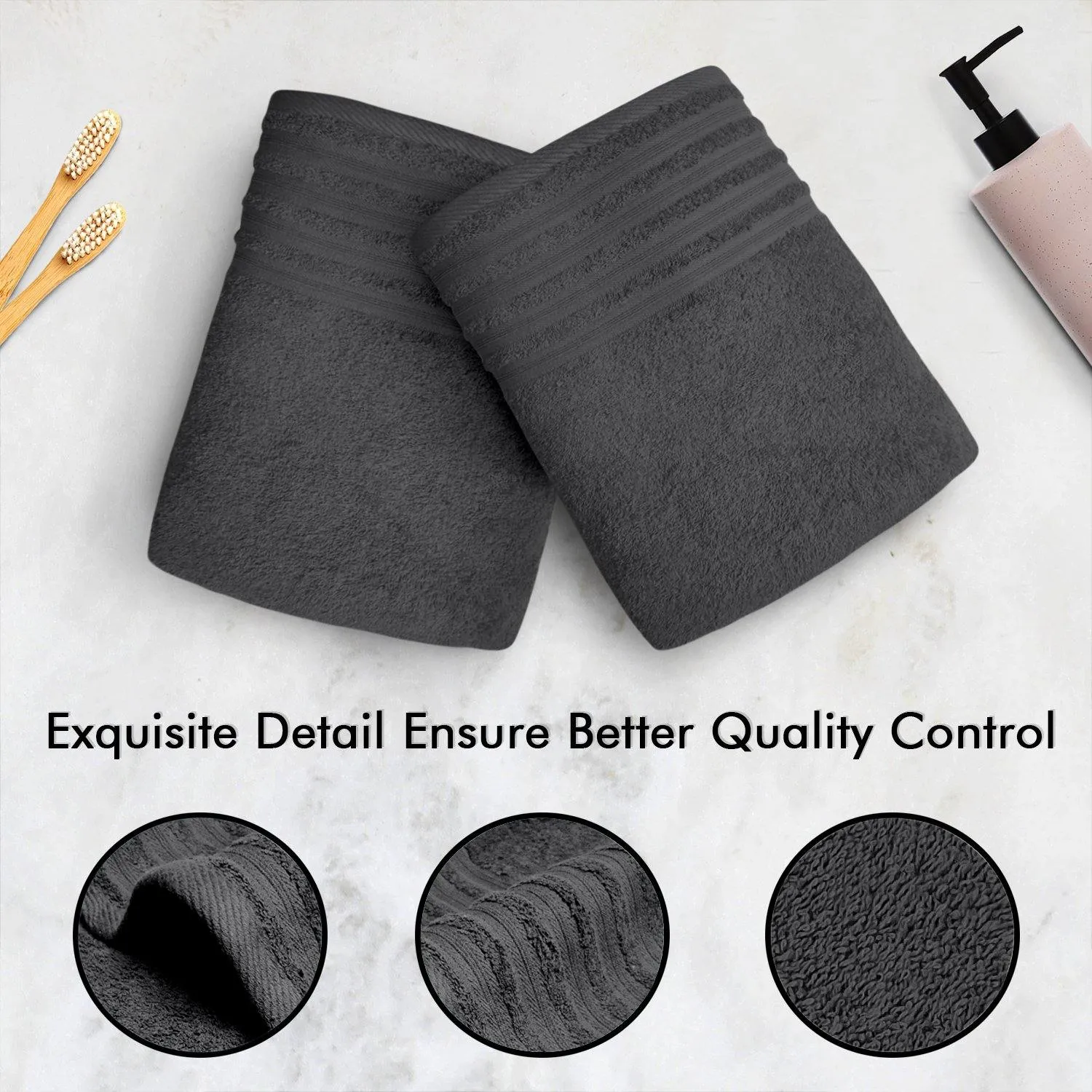Lavish Touch 100% Cotton 500 GSM Aurelia Towel Set