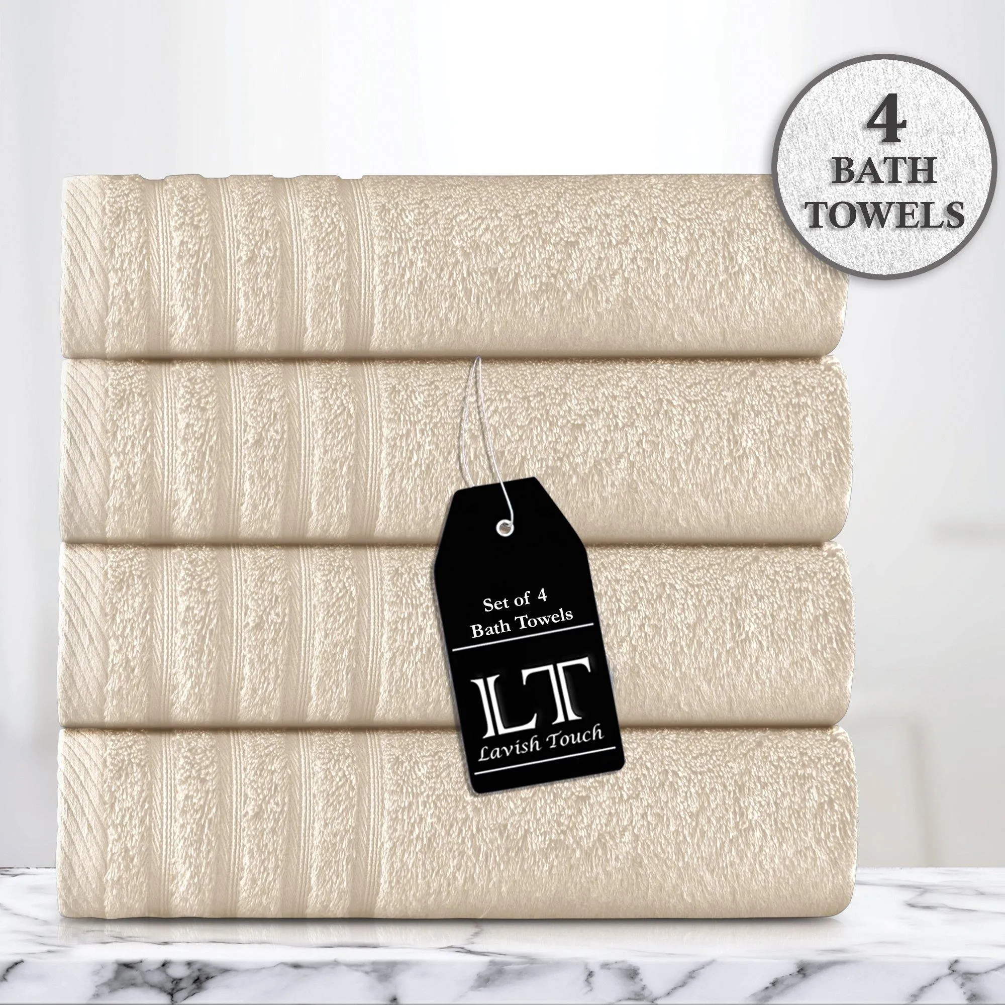 Lavish Touch 100% Cotton 500 GSM Aurelia Towel Set