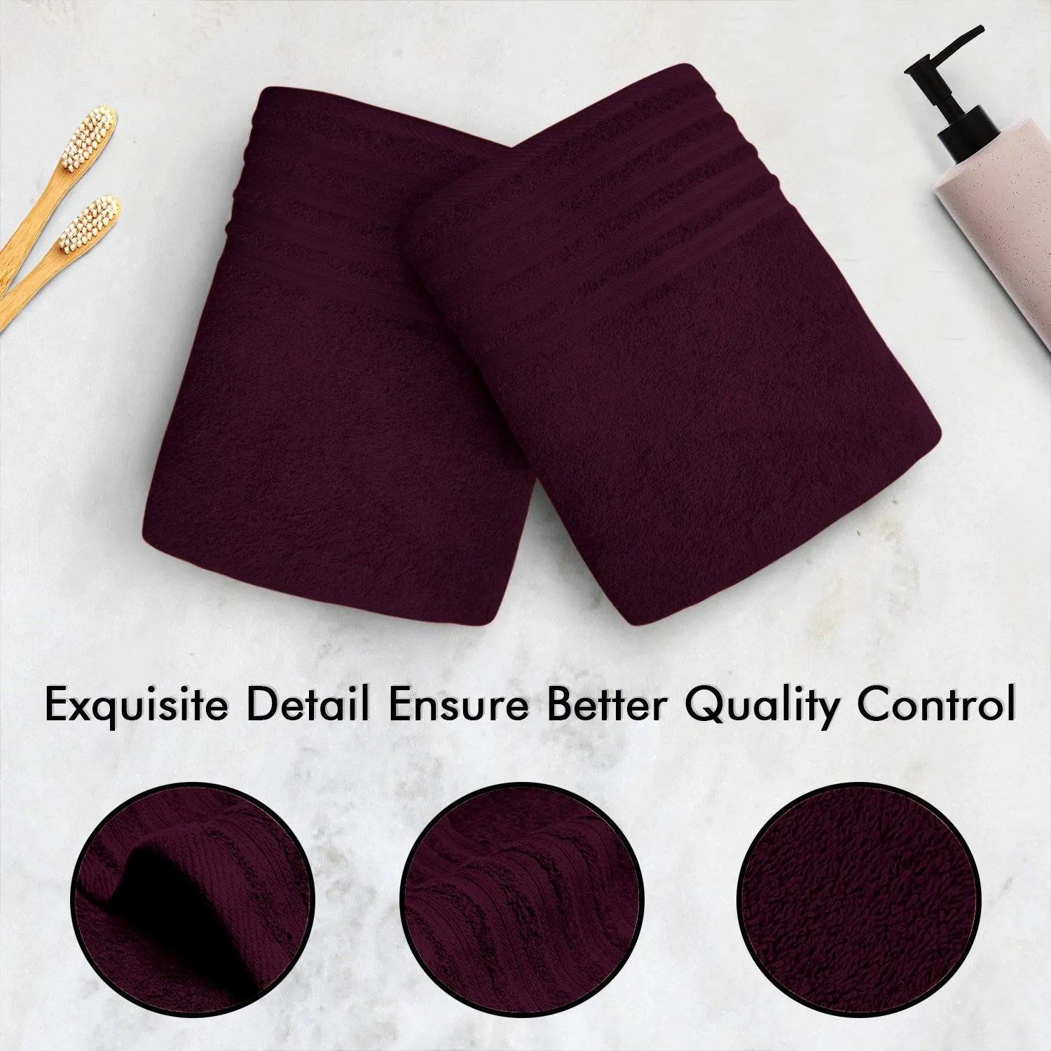 Lavish Touch 100% Cotton 500 GSM Aurelia Towel Set