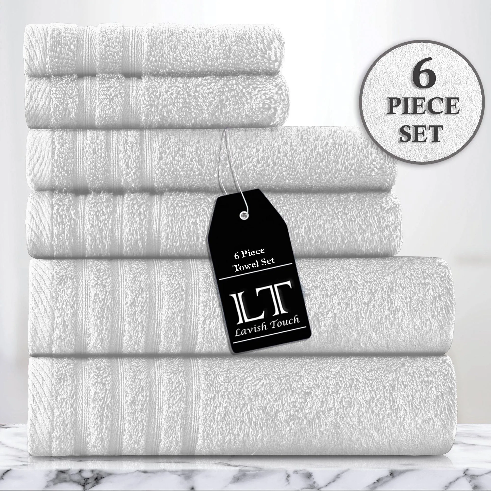 Lavish Touch 100% Cotton 500 GSM Aurelia Towel Set