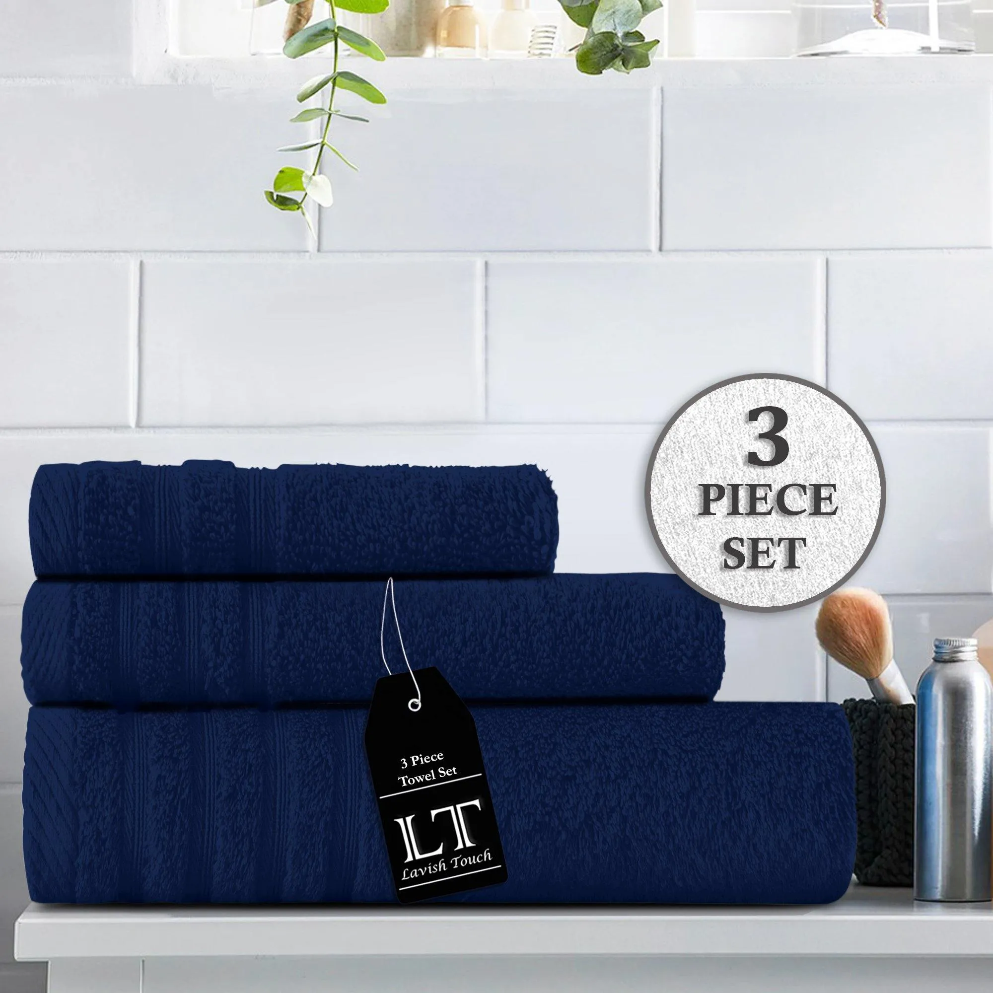 Lavish Touch 100% Cotton 500 GSM Aurelia Towel Set