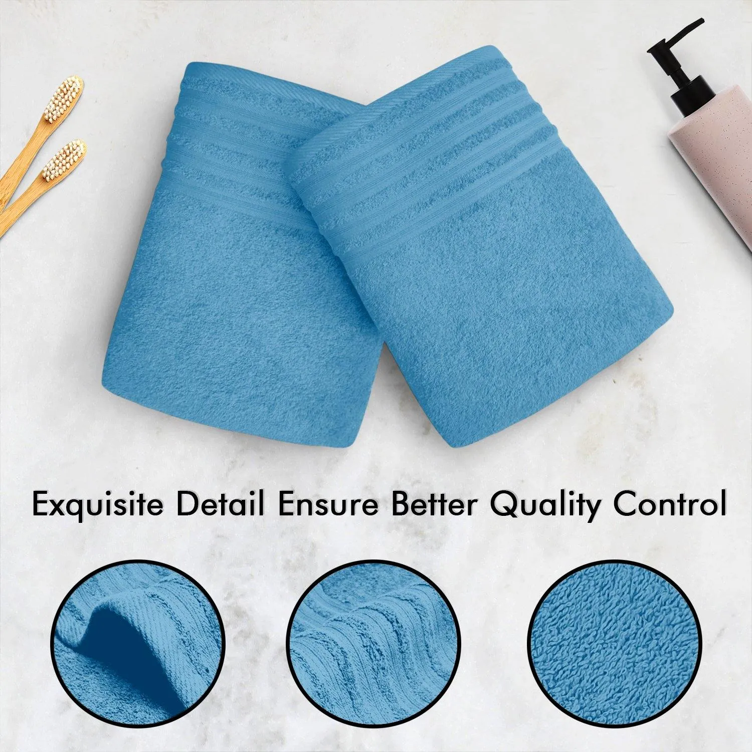 Lavish Touch 100% Cotton 500 GSM Aurelia Towel Set
