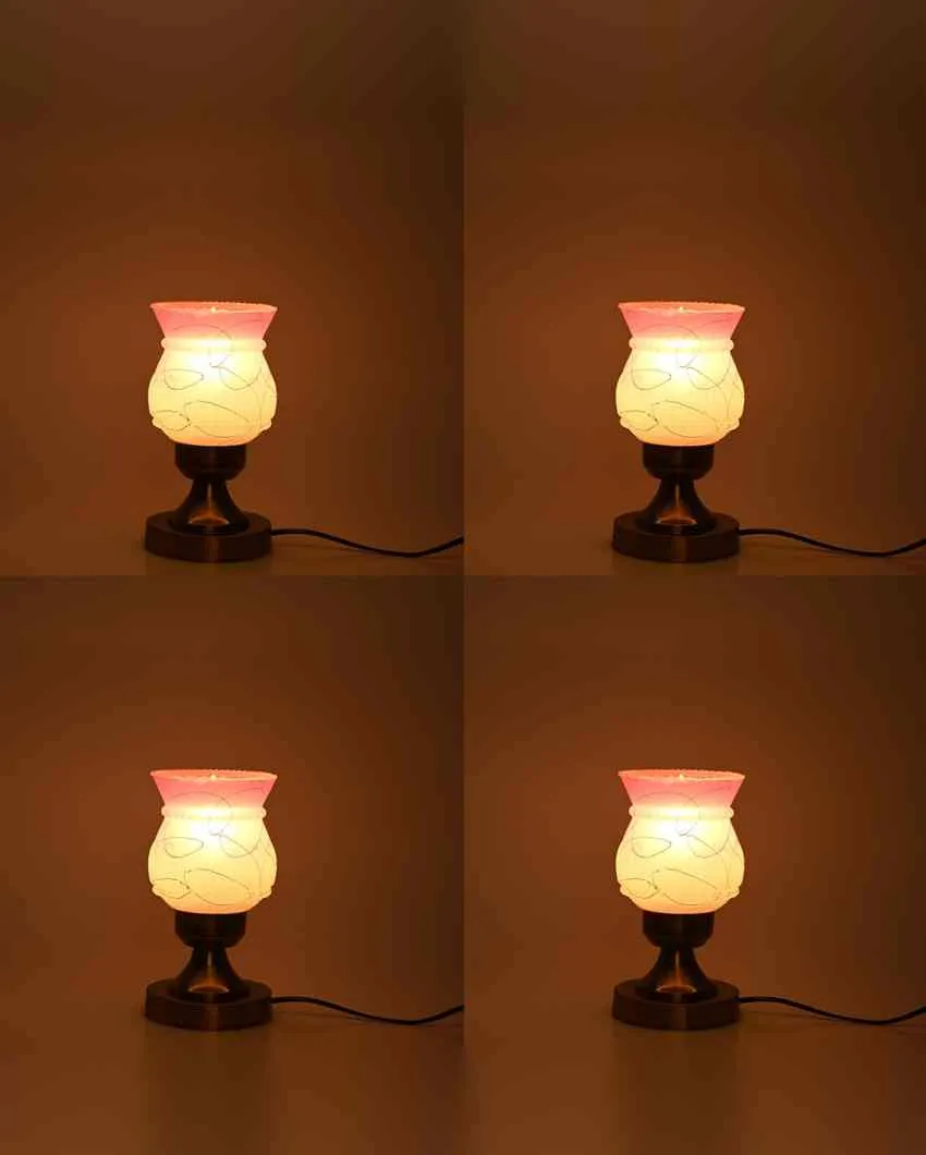 Lirio Decorative Home LED Compatible Stylish Night Table Lamp | 4 x 10 inches