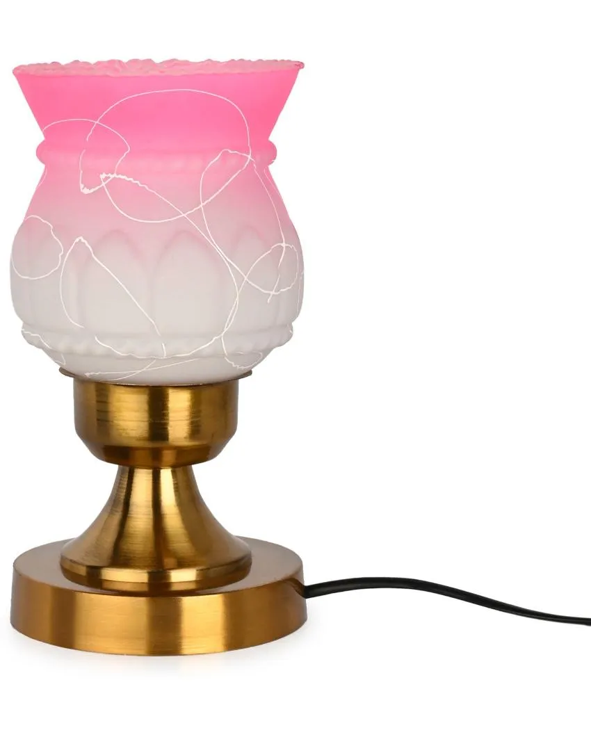 Lirio Decorative Home LED Compatible Stylish Night Table Lamp | 4 x 10 inches
