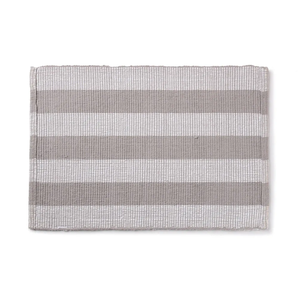 LOOP STRIPE Cotton Anti Slip Bath mat