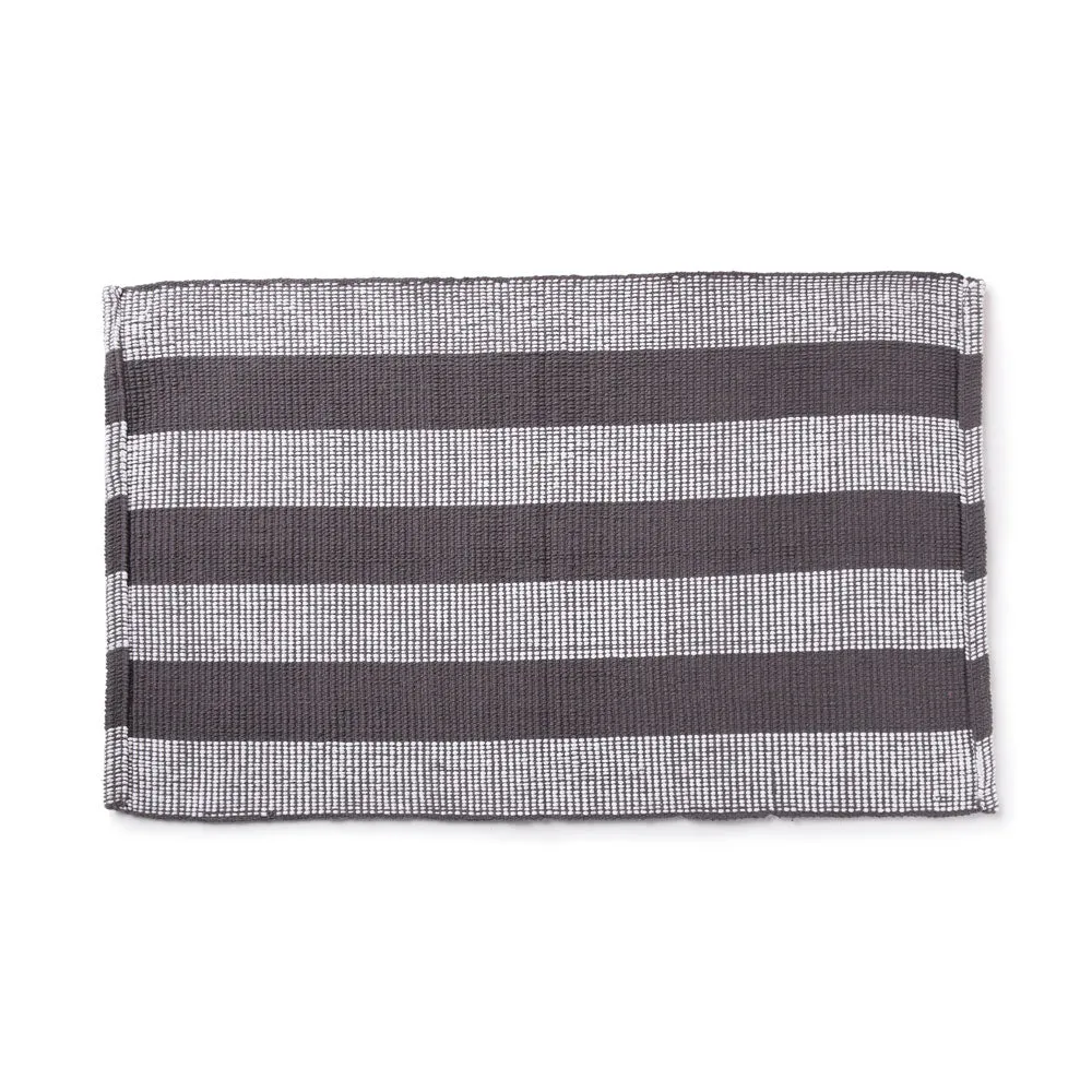 LOOP STRIPE Cotton Anti Slip Bath mat