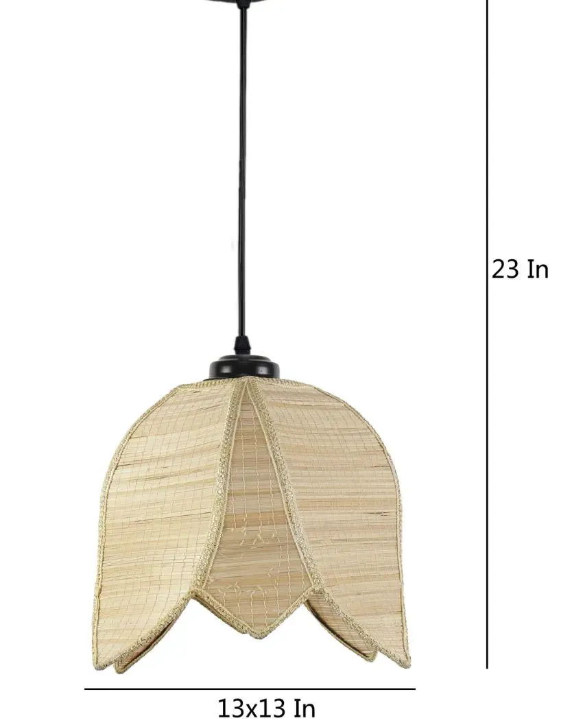 Lotus Bamboo Hanging Lamp | 13 x 21 inches