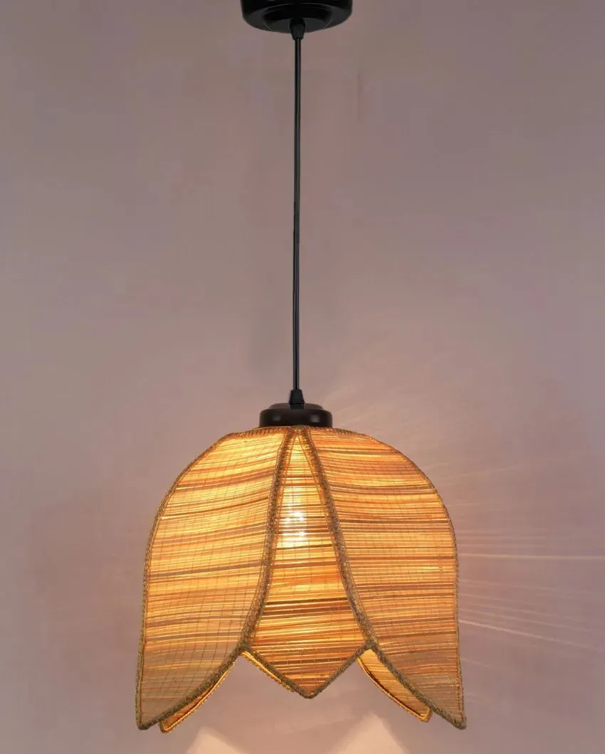 Lotus Bamboo Hanging Lamp | 13 x 21 inches