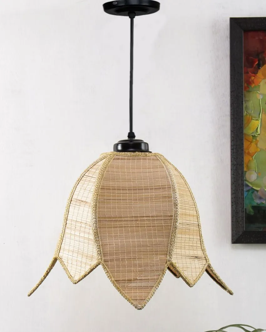 Lotus Bamboo Hanging Lamp | 13 x 21 inches
