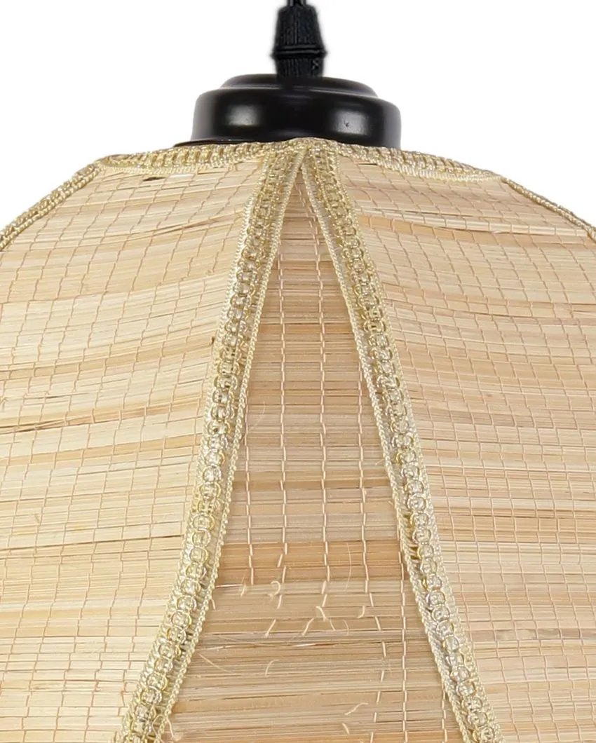 Lotus Bamboo Hanging Lamp | 13 x 21 inches