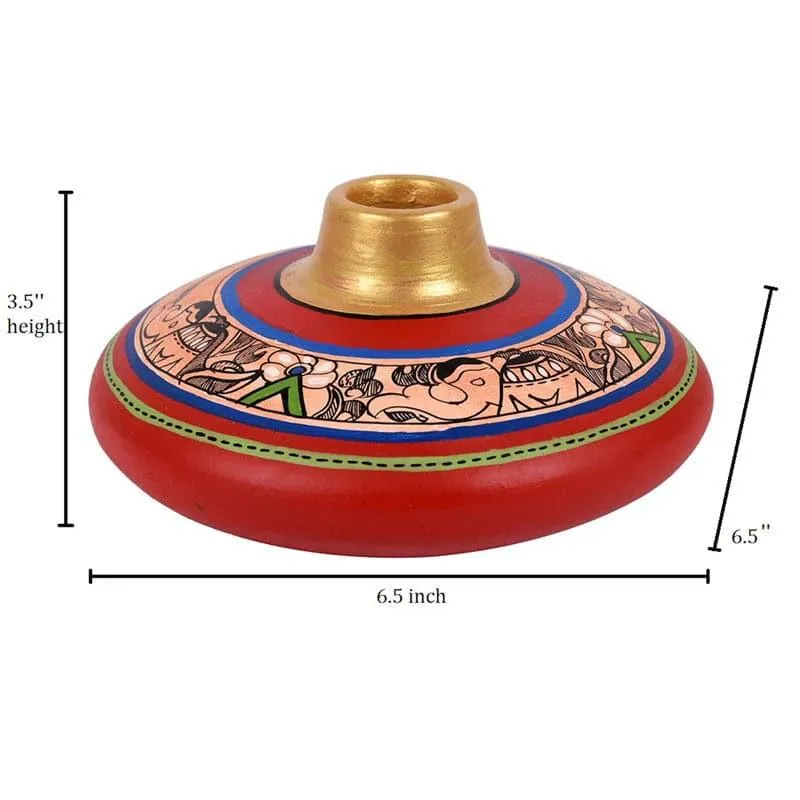 Lumamba Tribal Terracotta Vase - Set Of Two