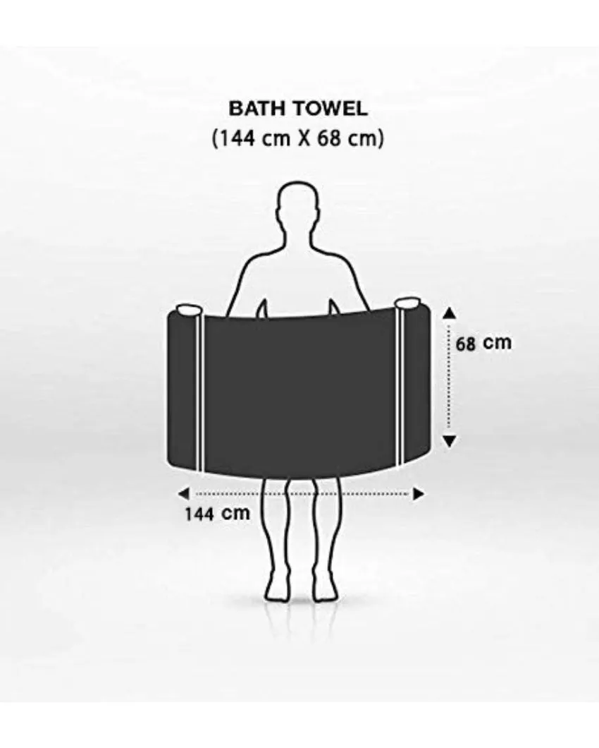 Marine & Beach Polyester Printed Quick Dry Microfiber Bath Towels | Set of 2 | 26 X 57 inches