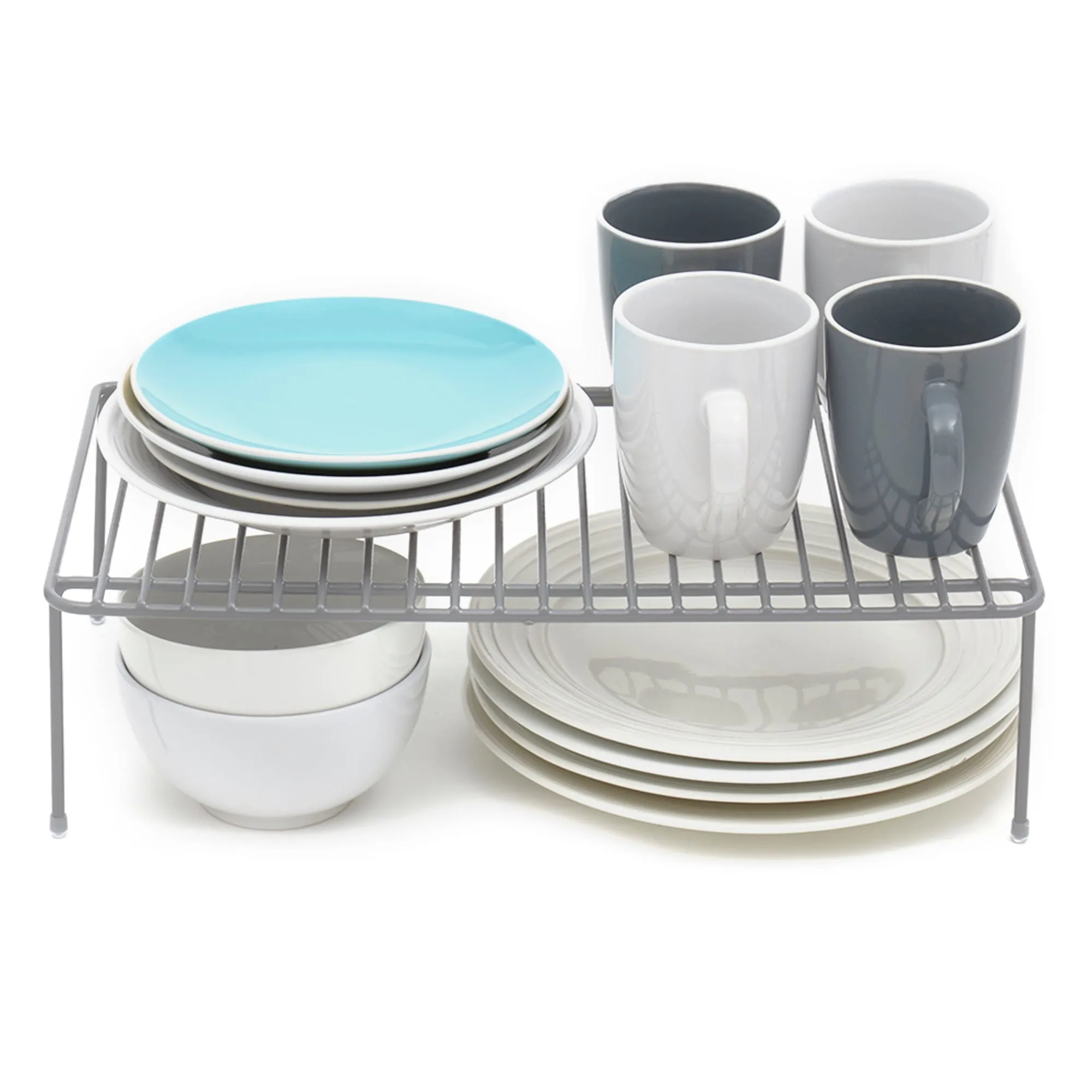 Medium Heavy Weight Vinyl Coated Steel Helper Shelf, Silver