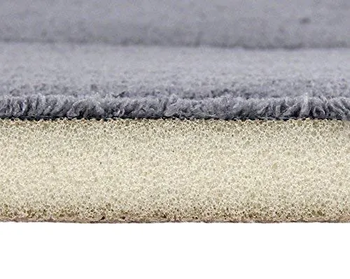 Memory Foam Area Rug, 40 x 64 in, Slate Grey