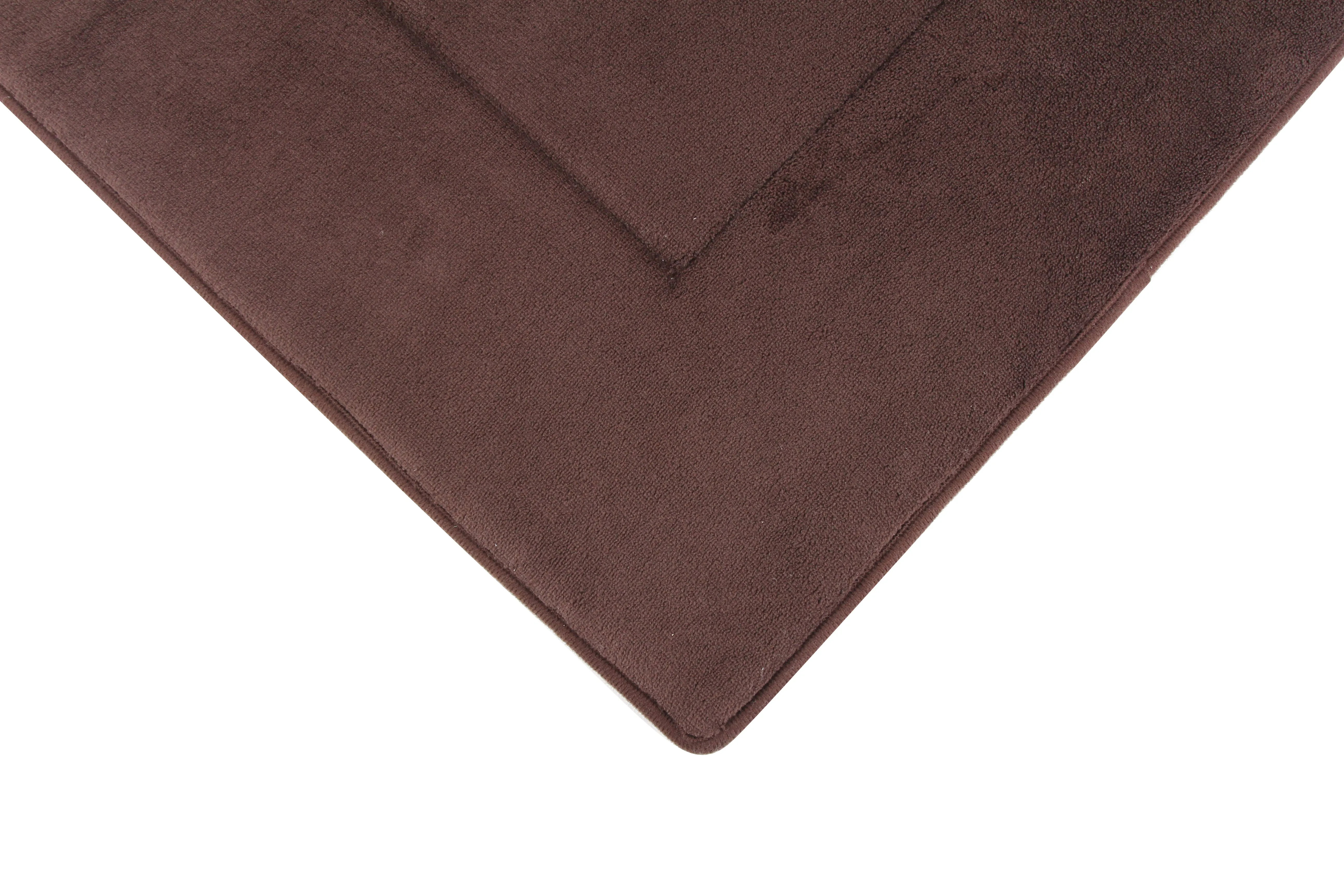 Memory Foam Bath Mat in Coffee Brown, 21 x 34 in