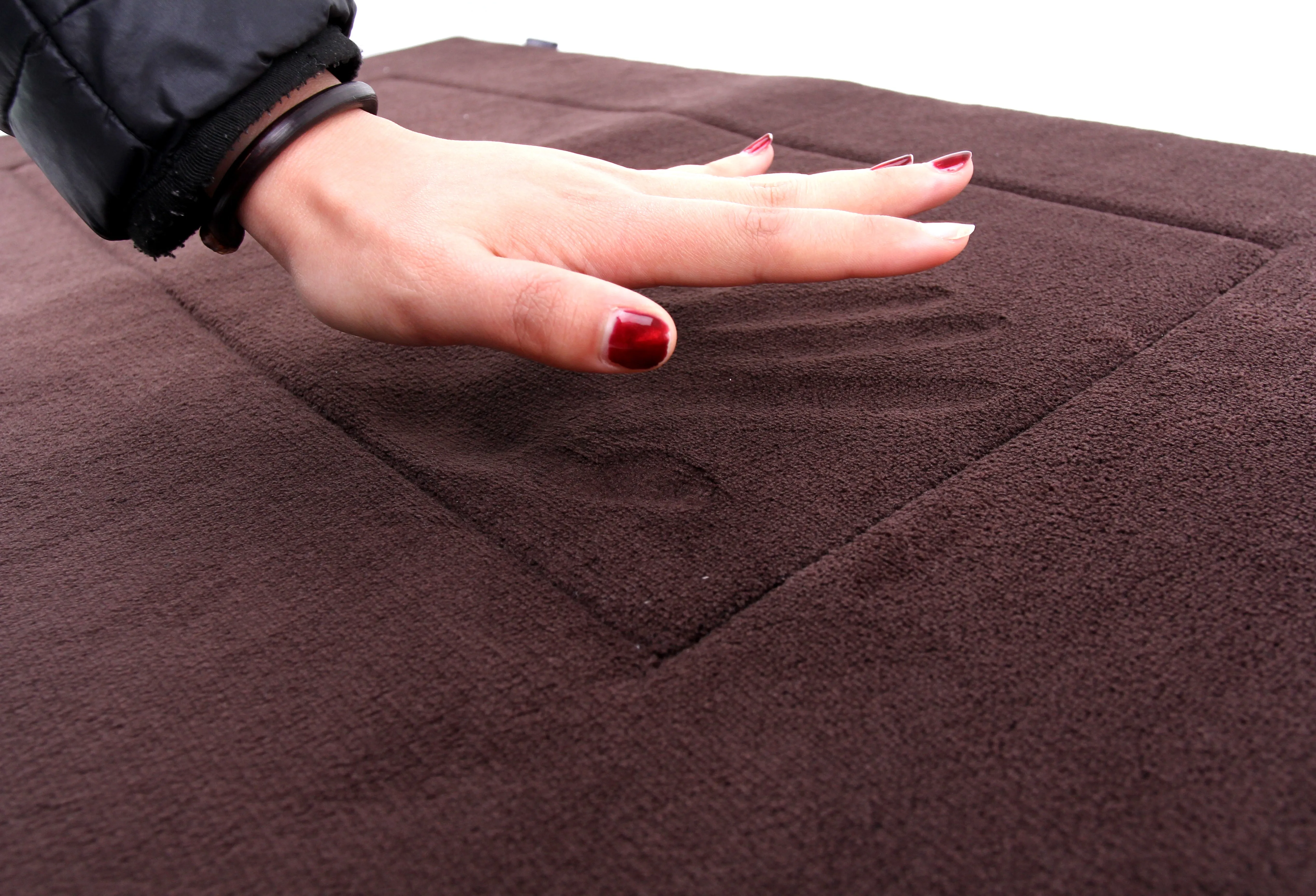 Memory Foam Bath Mat in Coffee Brown, 21 x 34 in