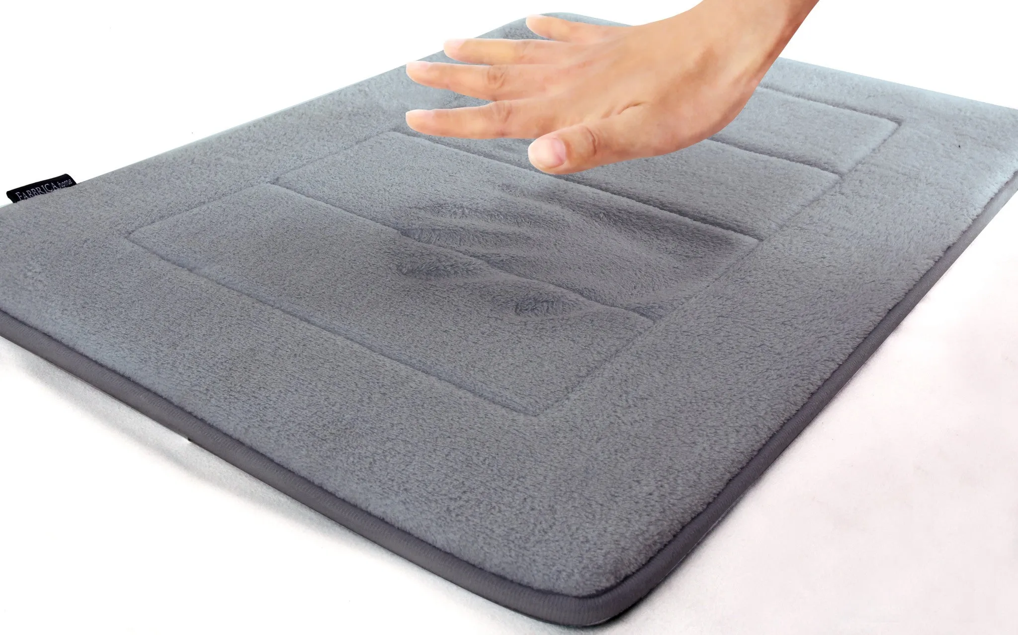 Memory Foam Bath Mat in Slate Grey, 17 x 24 in