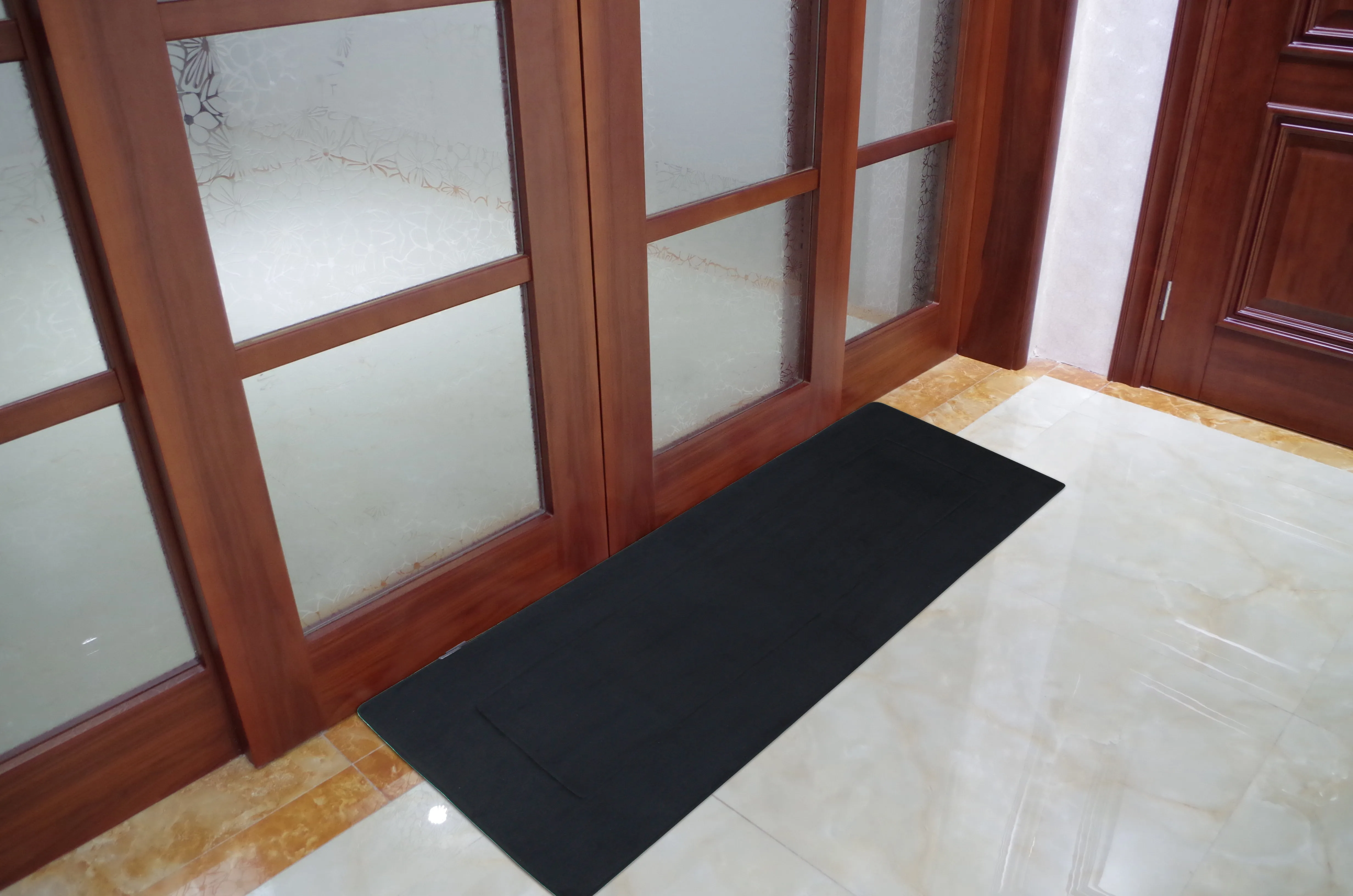 Memory Foam Runner in Black, 2 x 5 ft