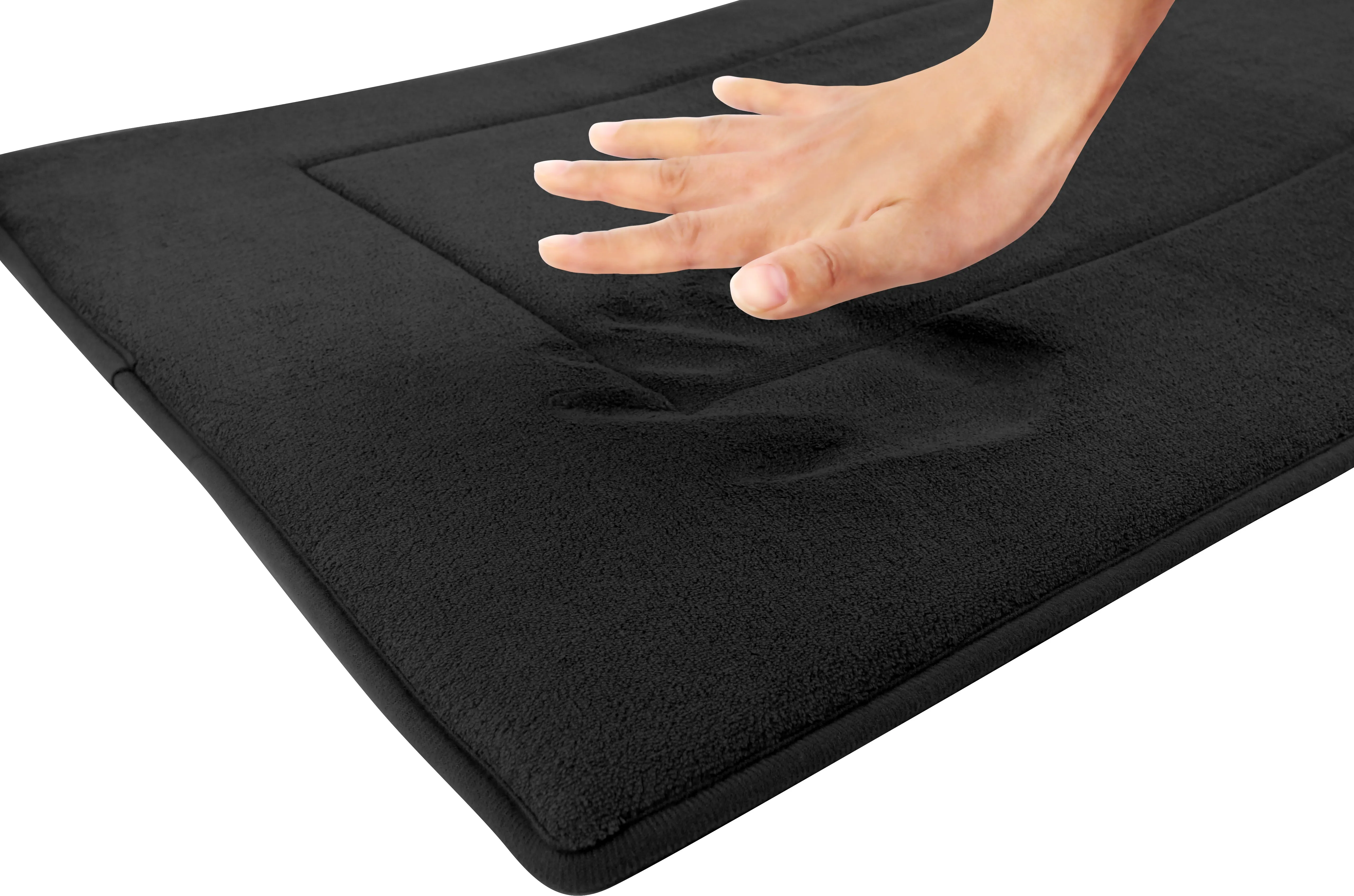 Memory Foam Runner in Black, 2 x 5 ft