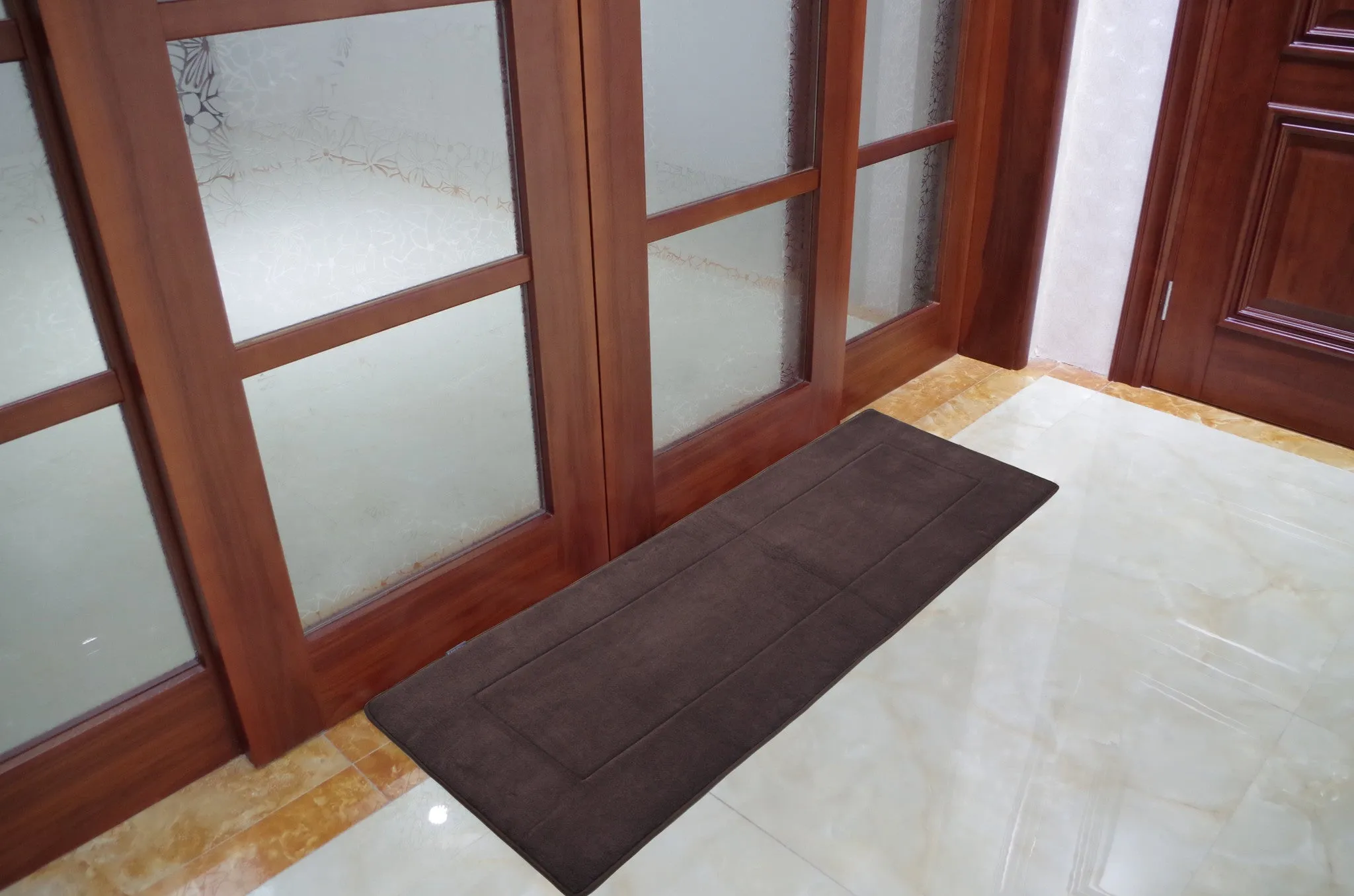 Memory Foam Runner in Coffee Brown, 2 x 6 ft