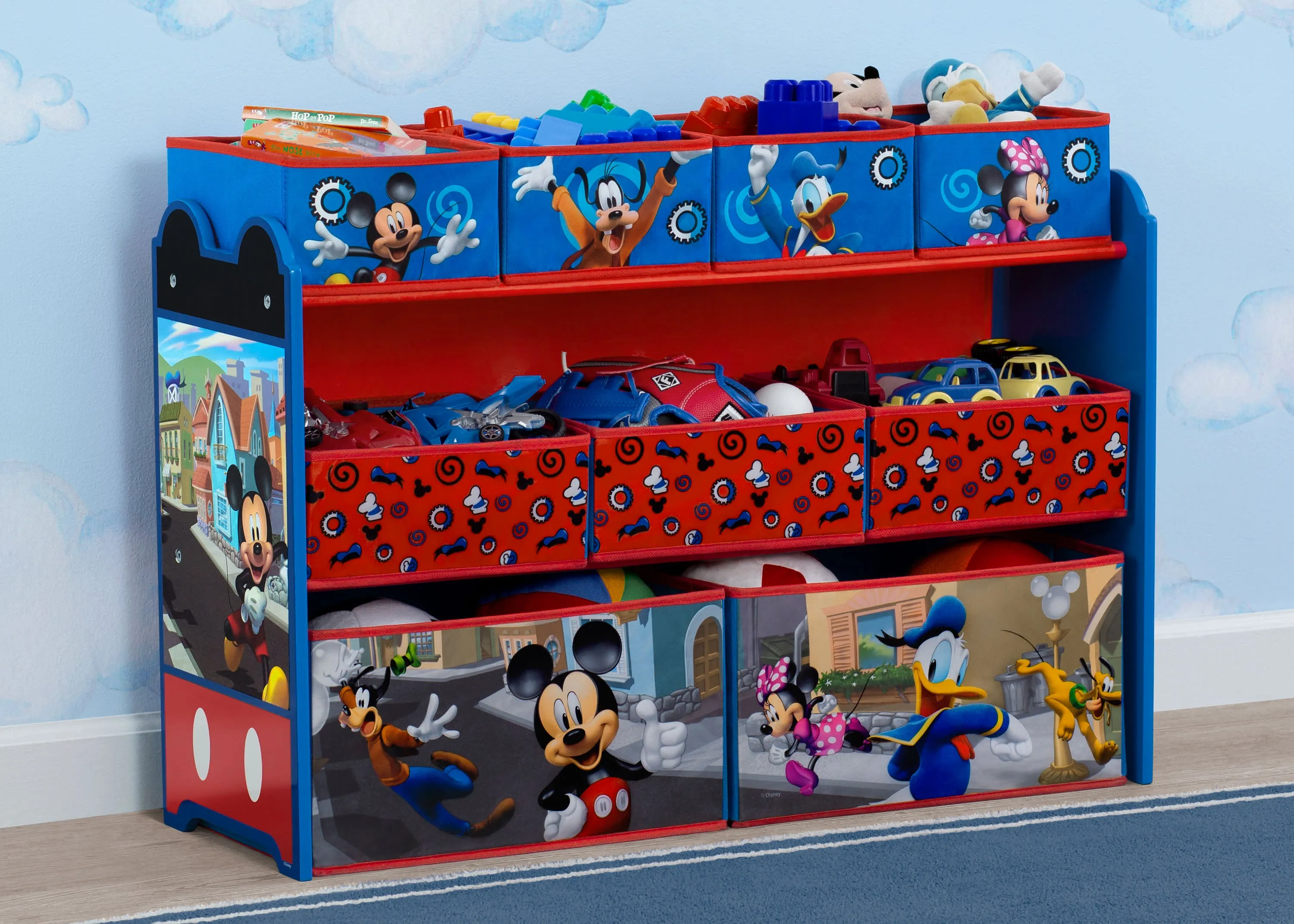 Mickey Mouse Deluxe 9 Bin Design and Store Toy Organizer