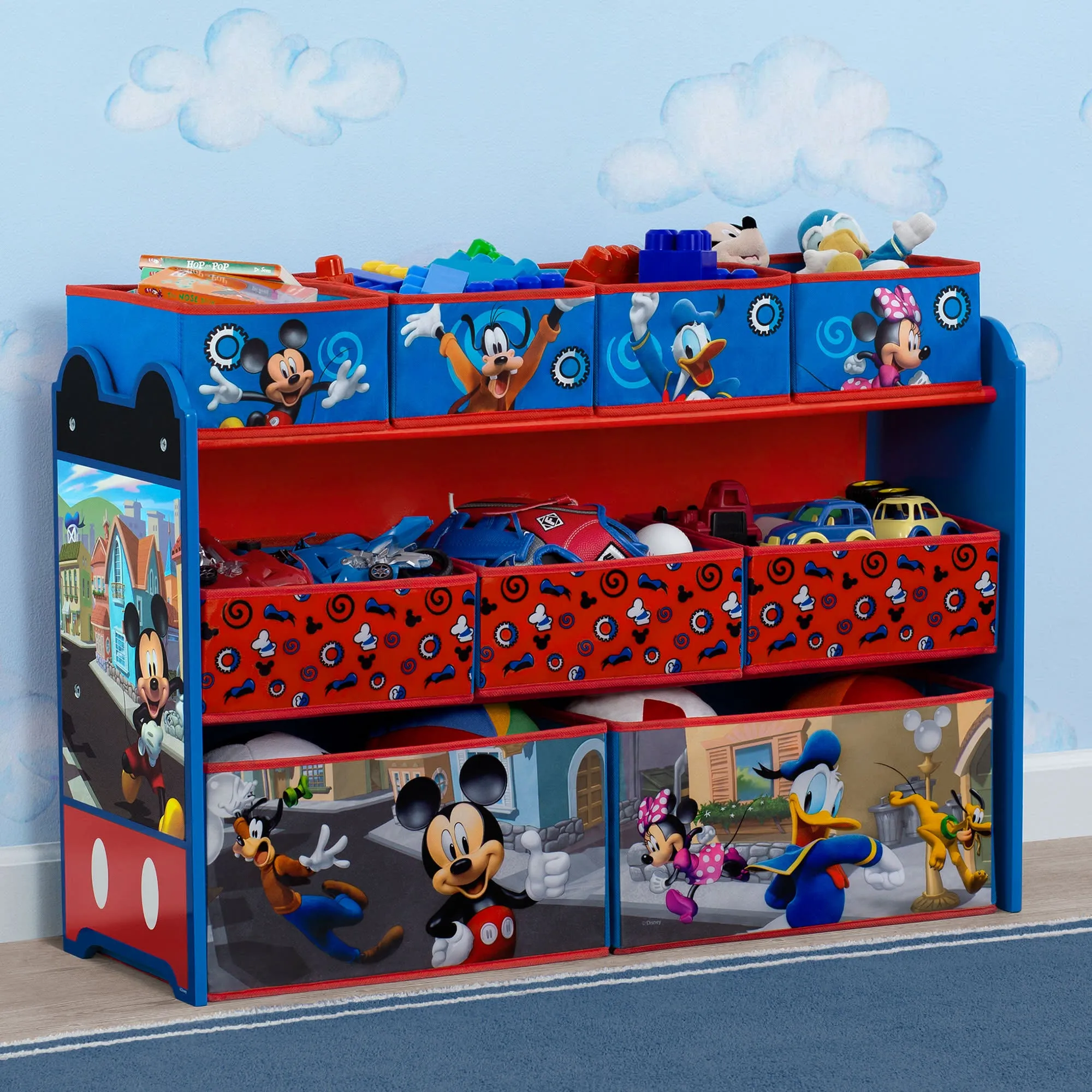 Mickey Mouse Deluxe 9 Bin Design and Store Toy Organizer