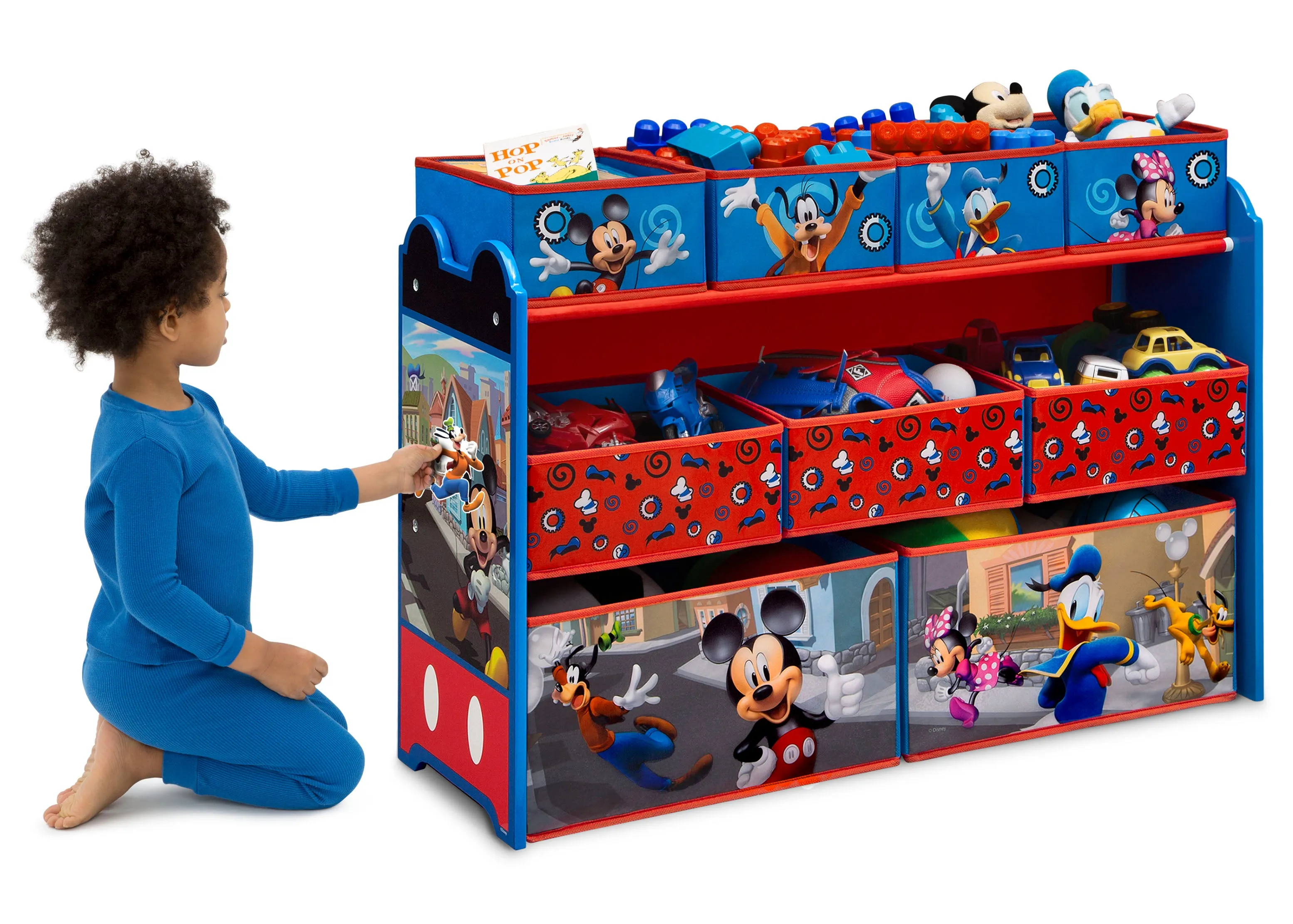 Mickey Mouse Deluxe 9 Bin Design and Store Toy Organizer