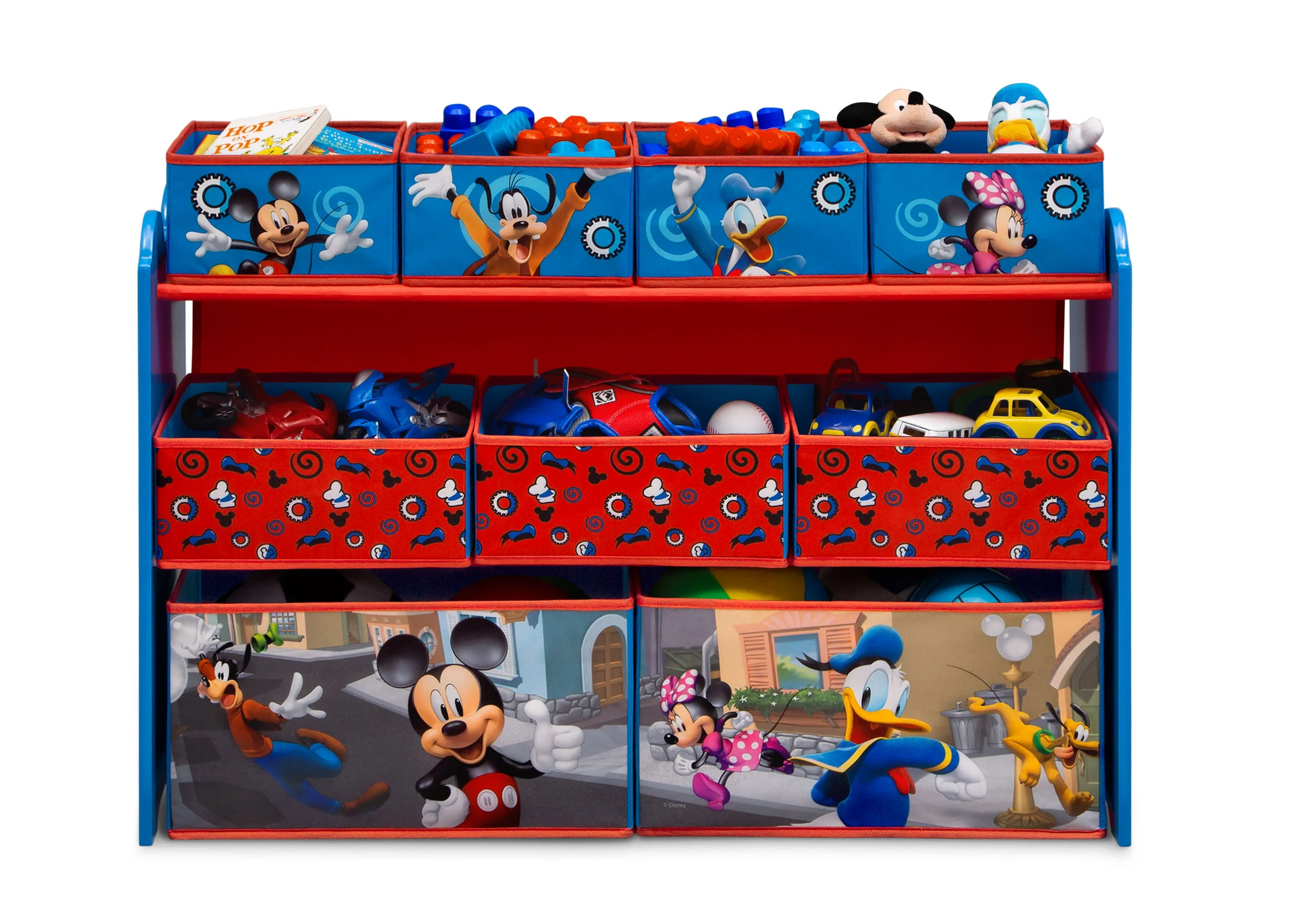 Mickey Mouse Deluxe 9 Bin Design and Store Toy Organizer