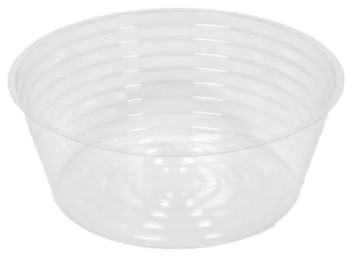Midwest DL10 10" Clear Vinyl Deep Plant Planter Saucer Liner - Quantity of 50