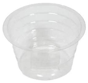 Midwest DL4 4" Clear Vinyl Deep Plant Planter Saucer Liner - Quantity of 75