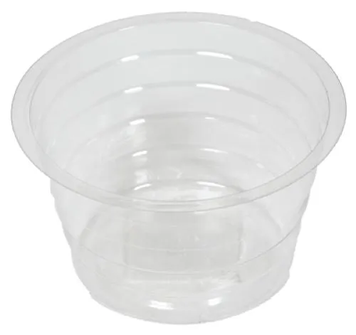 Midwest DL4 4" Clear Vinyl Deep Plant Planter Saucer Liner - Quantity of 75