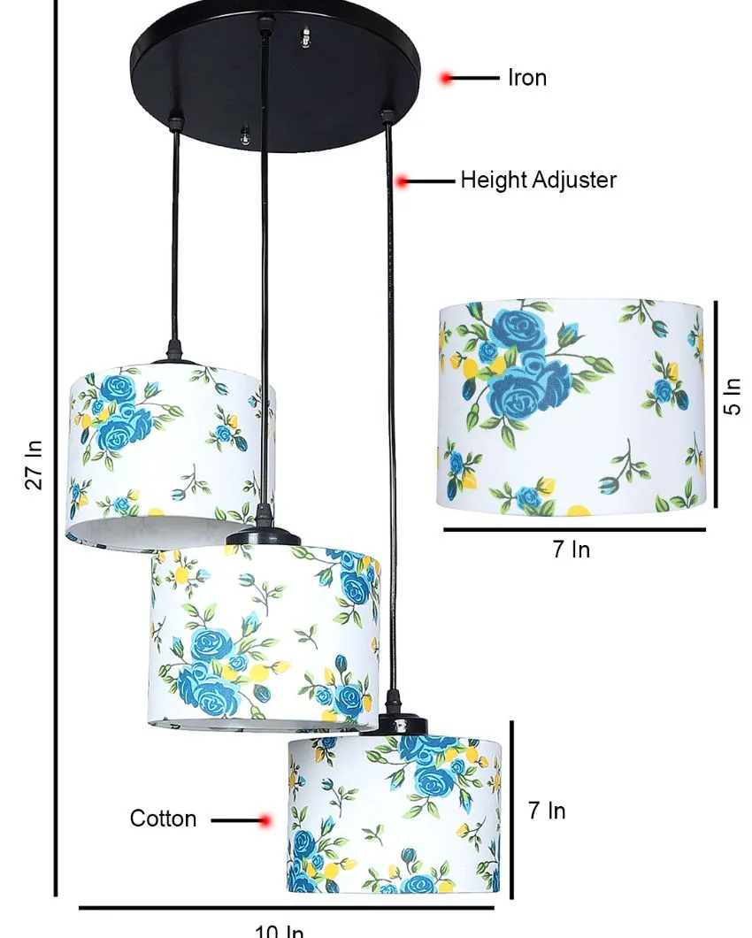 Modern Round Drum Cluster Hanging Lamp