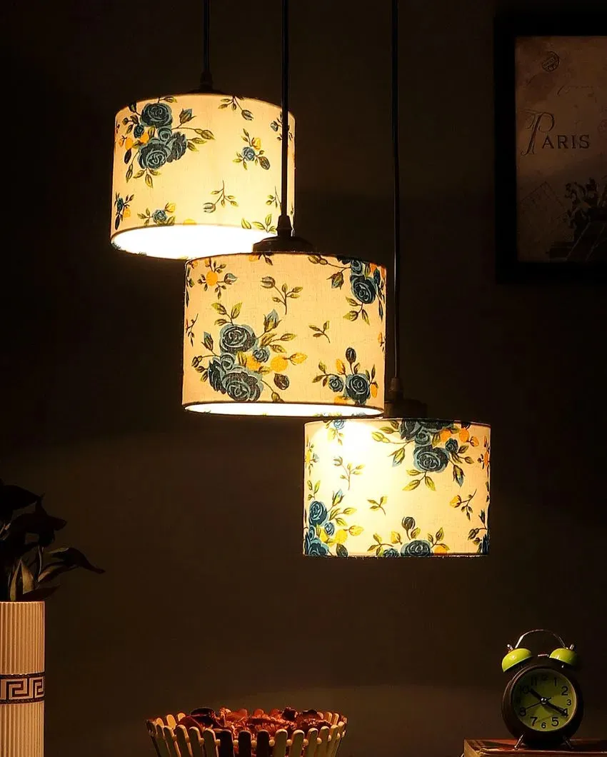 Modern Round Drum Cluster Hanging Lamp