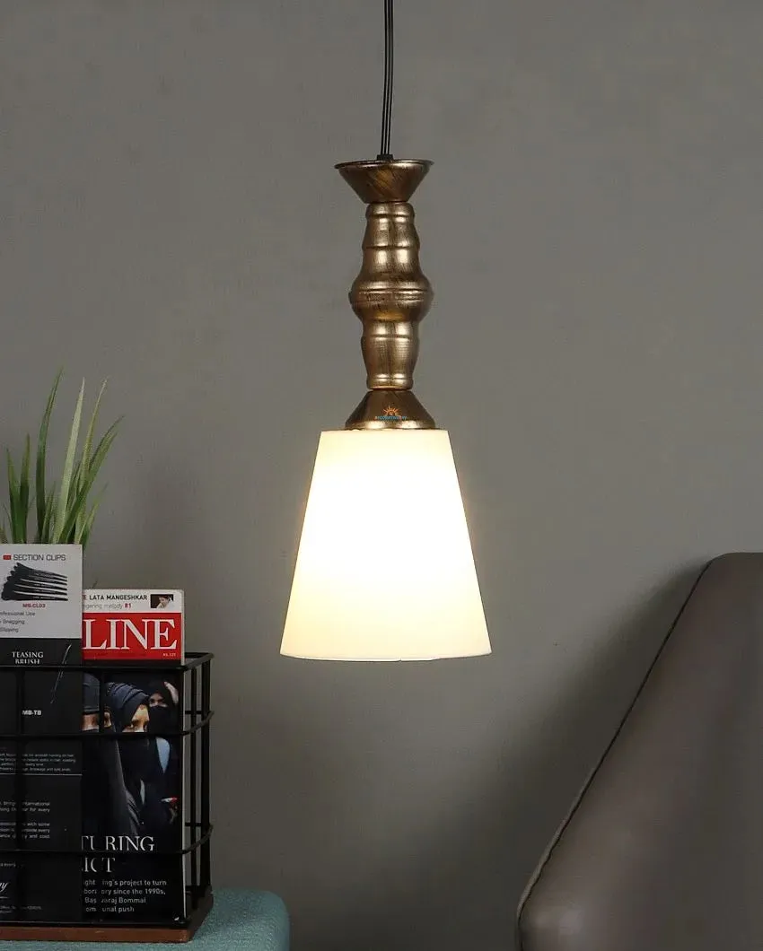 Modern Single Antic Hanging With Pvc Glass Ceiling Lamp