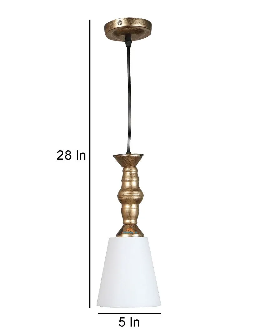 Modern Single Antic Hanging With Pvc Glass Ceiling Lamp