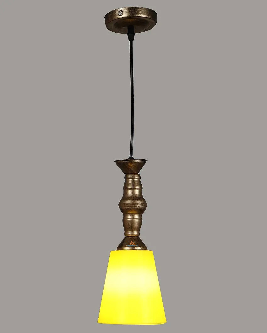 Modern Single Antic Hanging With Pvc Glass Ceiling Lamp