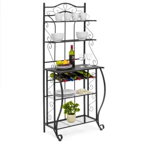 Multiuse 5-Tier Metal Kitchen Bakers Rack