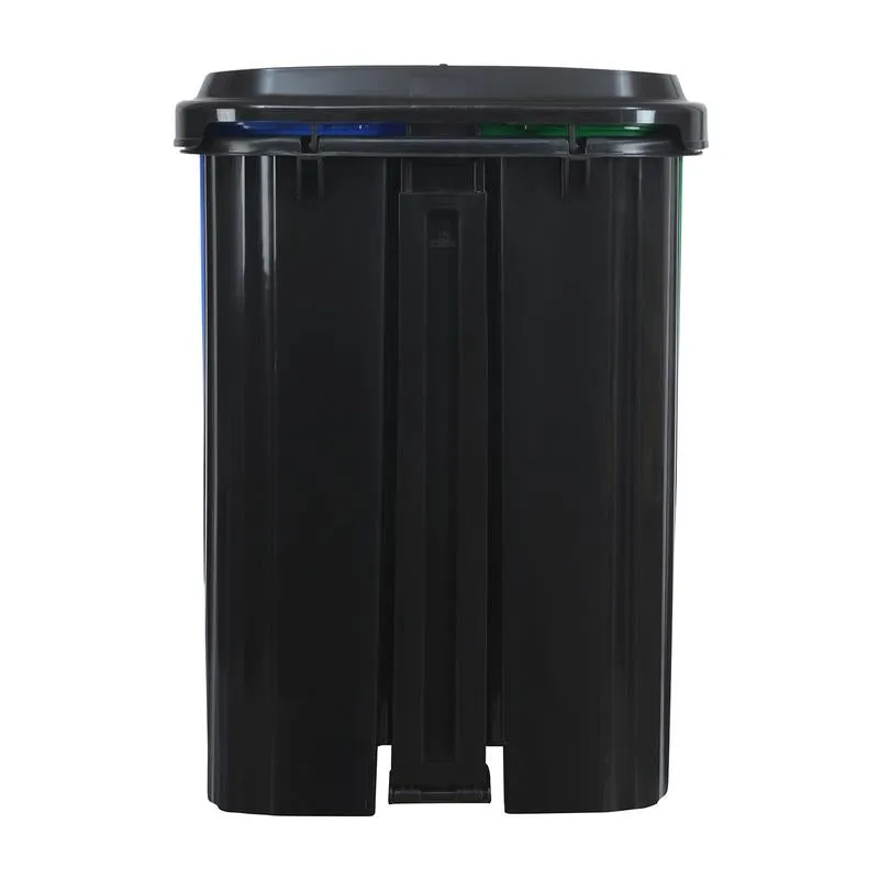 Nilkamal Twin Color Dustbin for Home, Kitchen, Restaurant Blue and Green 10 Ltr