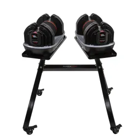 NonZero Gravity PowerDyne 55lbs Adjustable Dumbbell Set and Stand