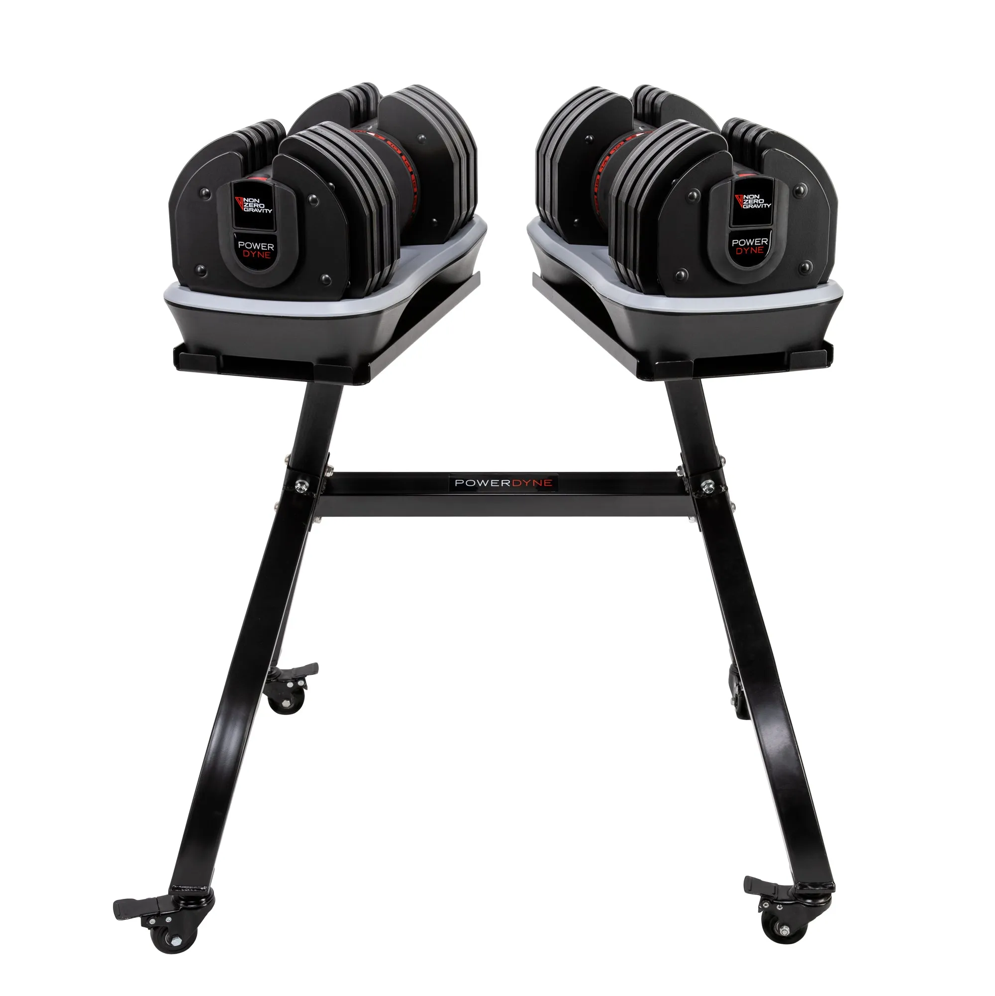 NonZero Gravity PowerDyne 80lbs Adjustable Dumbbell Set and Stand