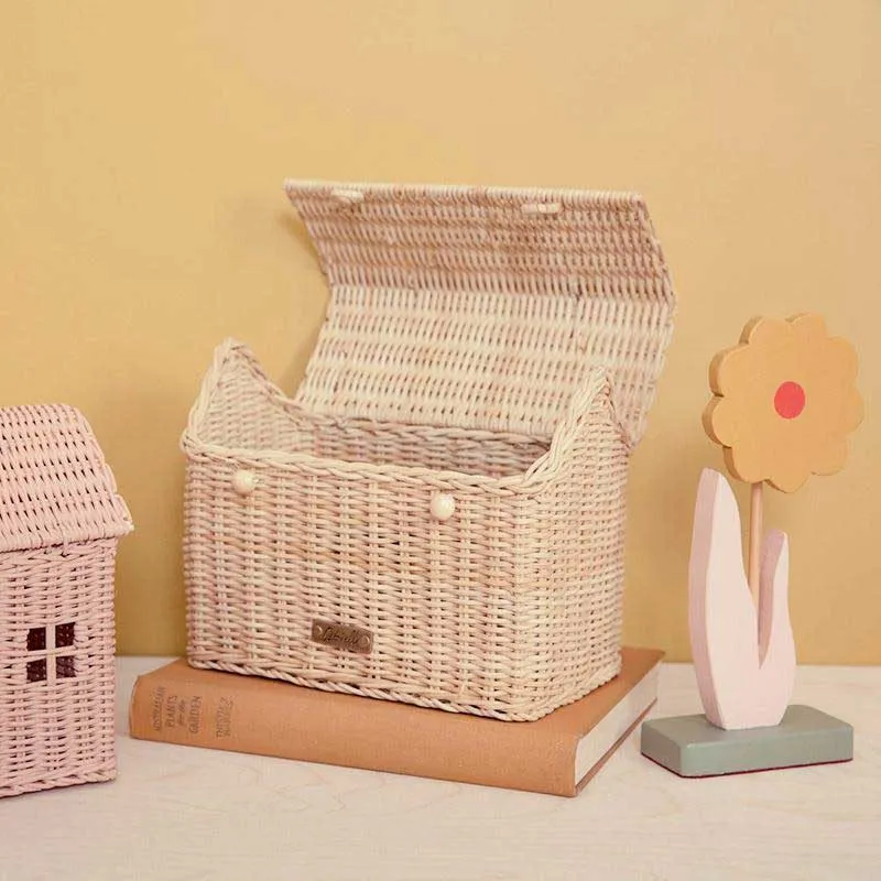Olli Ella Casa Clutch Dolls House Basket - Straw