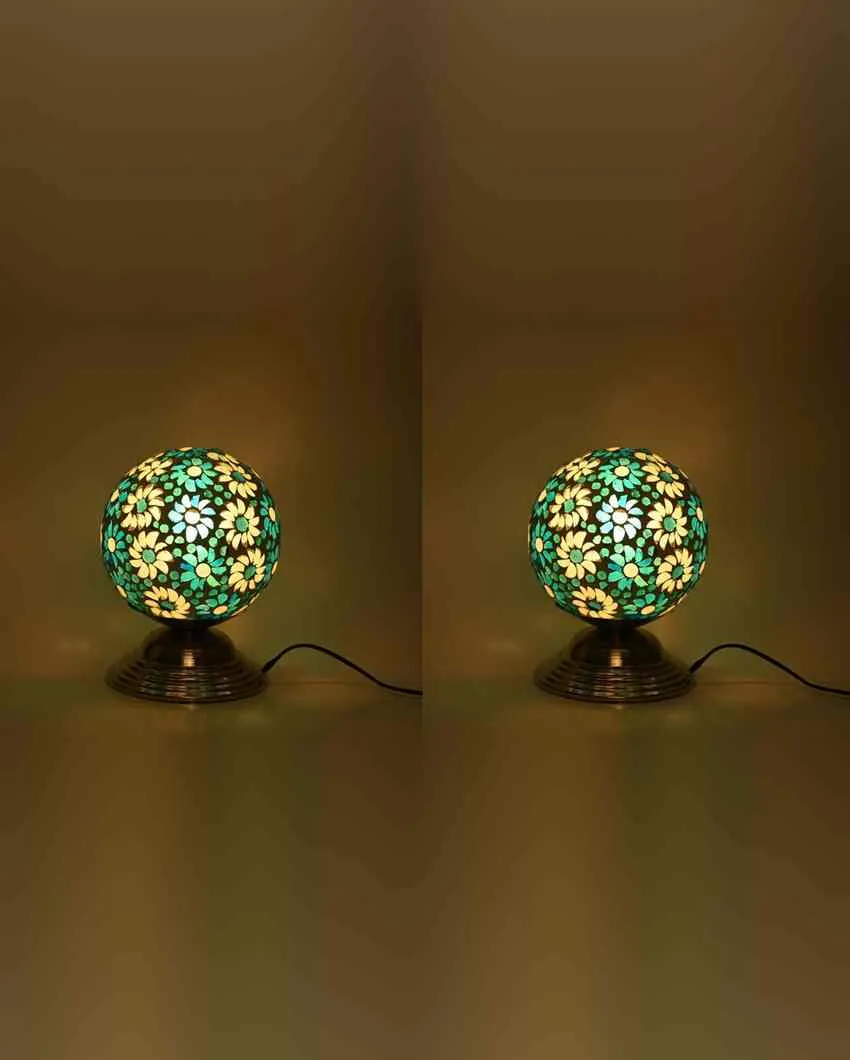 Ortensia Decorative Home LED Compatible Stylish Night Table Lamp | 6 x 8 inches
