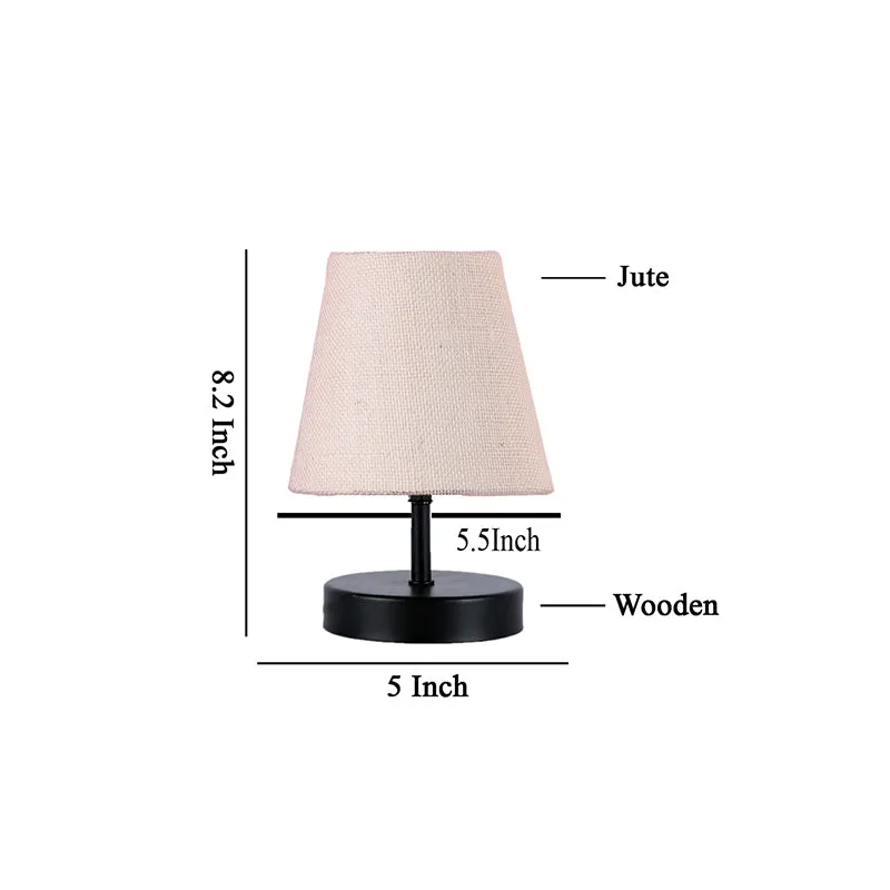Otravo Table Lamp With Jute Shade - White