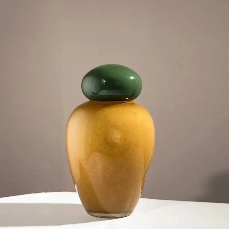 Pebble Glow Glass Vase