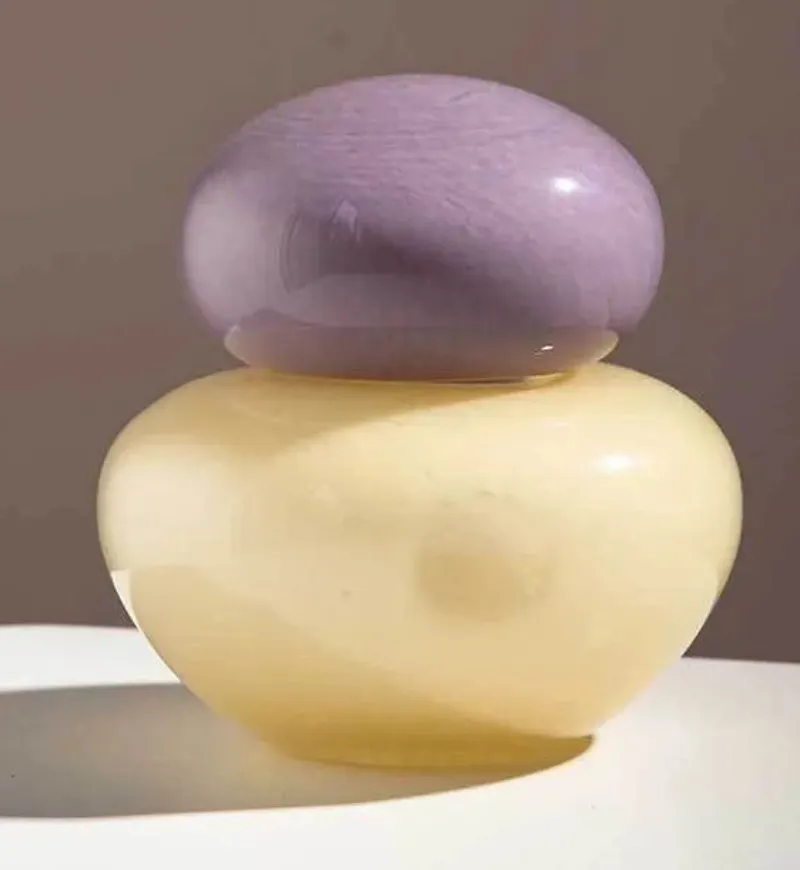 Pebble Glow Glass Vase