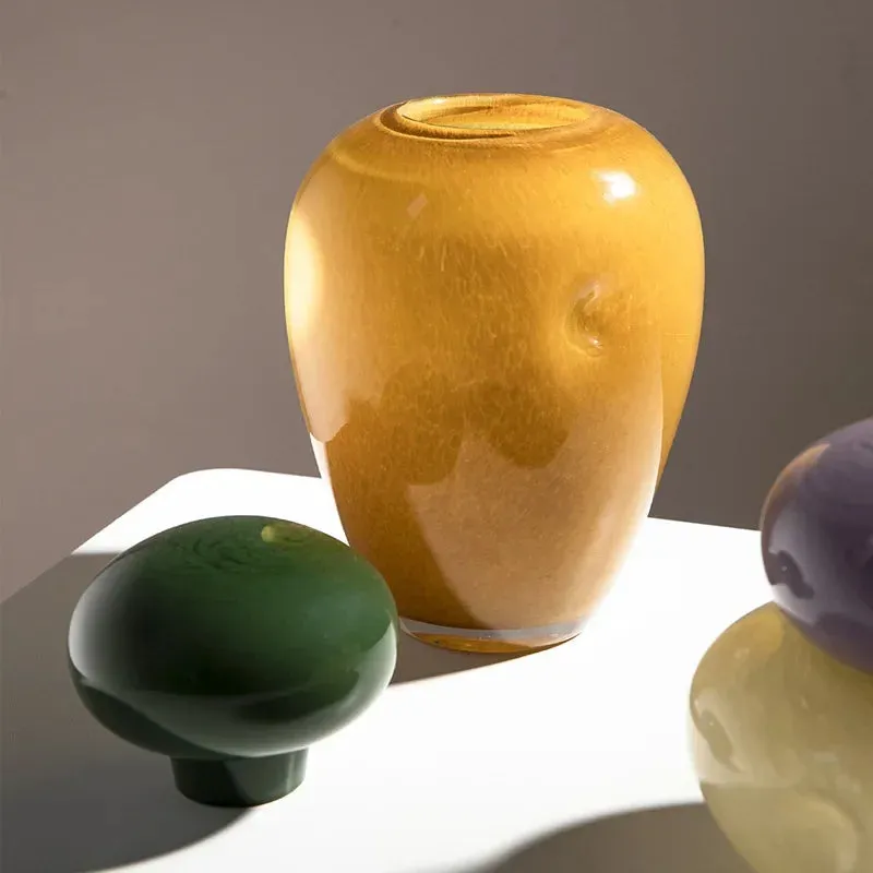 Pebble Glow Glass Vase