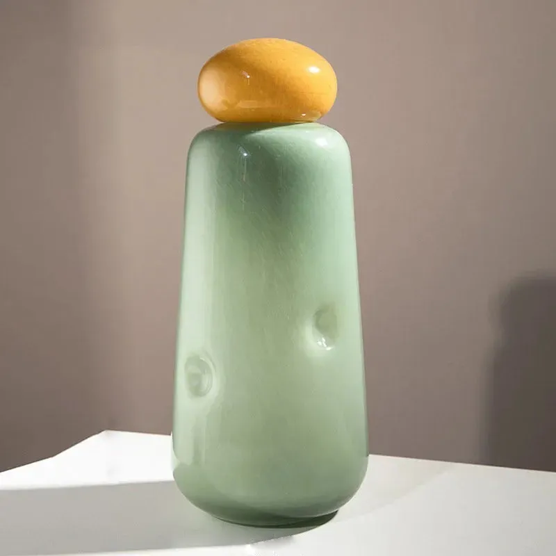 Pebble Glow Glass Vase